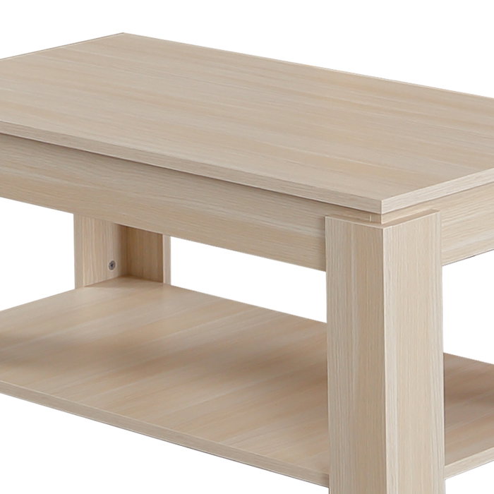 Hanah Home Mesa de Centro Shelf - Light Oak Hanah Home Mesa de Centro Shelf - Light Oak